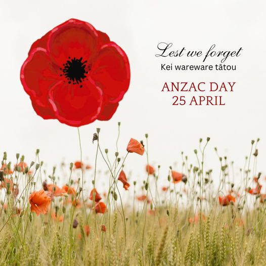 ANZAC Day Closures 25th and 27th