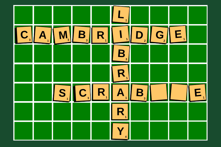 Social Scrabble at Cambridge Library