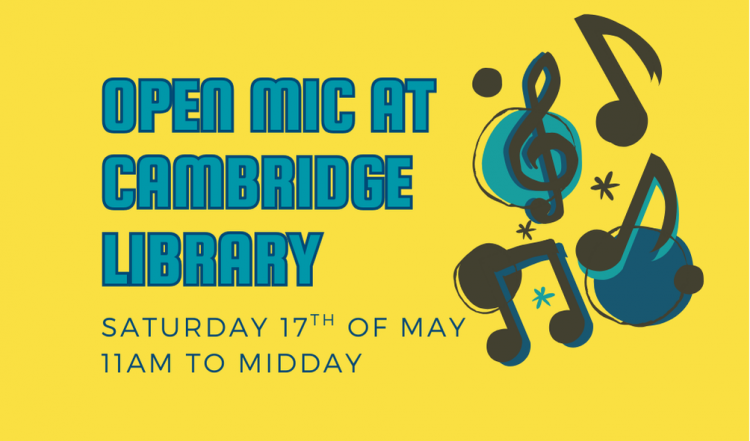 Music Month: Open microphone at Cambridge Library