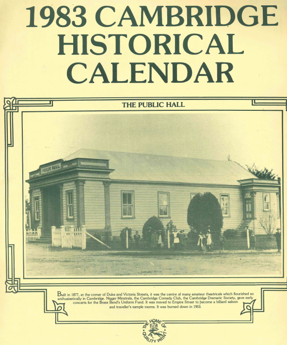 1983 Cambridge Historical Calendar