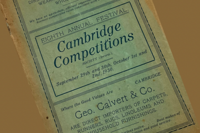 Eighth Annual Festival Cambridge Competitions 1930