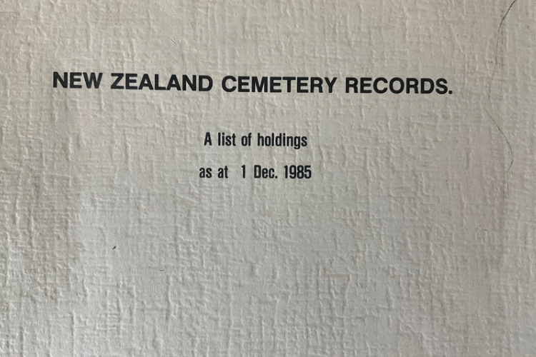 New Zealand Cemetery Records