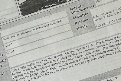 Waikato District Plan Heritage Inventory Record Form