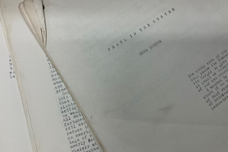 Mona Gordon Manuscripts: Pearl in the Oyster; Paul and Virginia (translation)