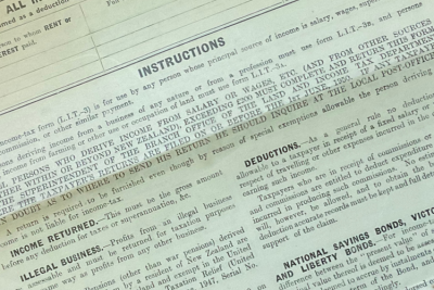 Salary or Wage-earner's Form 1950