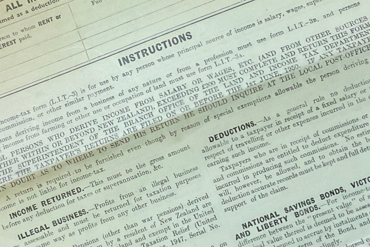 Salary or Wage-earner's Form 1950